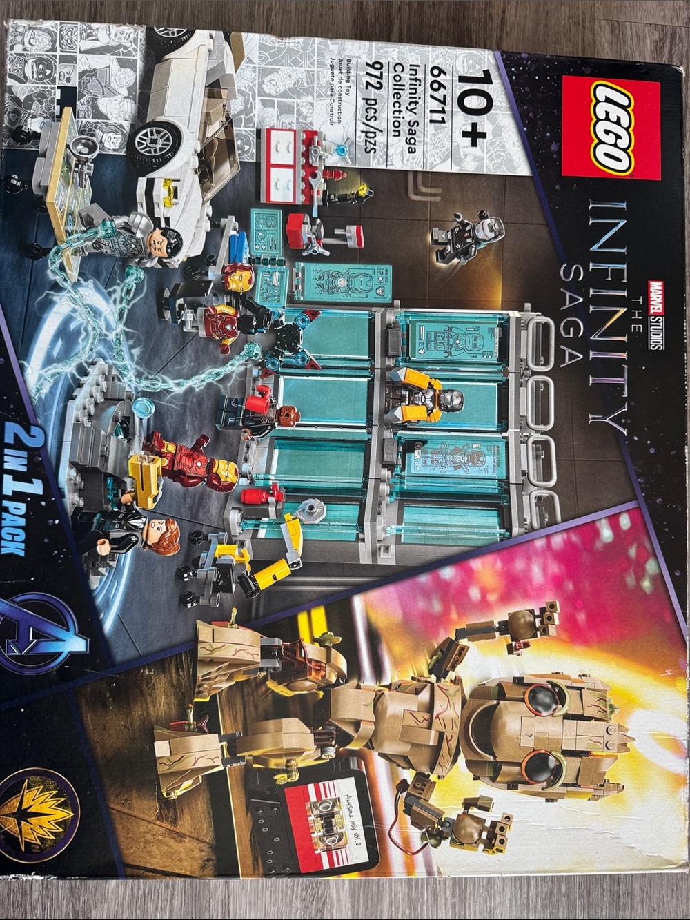 Lego Marvel Infinity Saga Set with Teal, Gold & White Accents